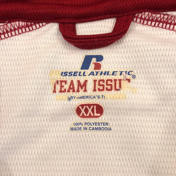 Oklahoma Sooners Team issue Russell Athletic 1/4 Zip Red Polo Shirt Mens XXL. - Picture 5 of 7